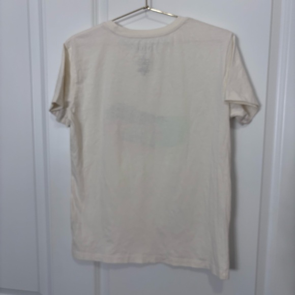 VICI Short Sleeve Saint-Tropez Graphic Tshirt Size Small OffWhite, Teal Blue - Picture 2 of 8